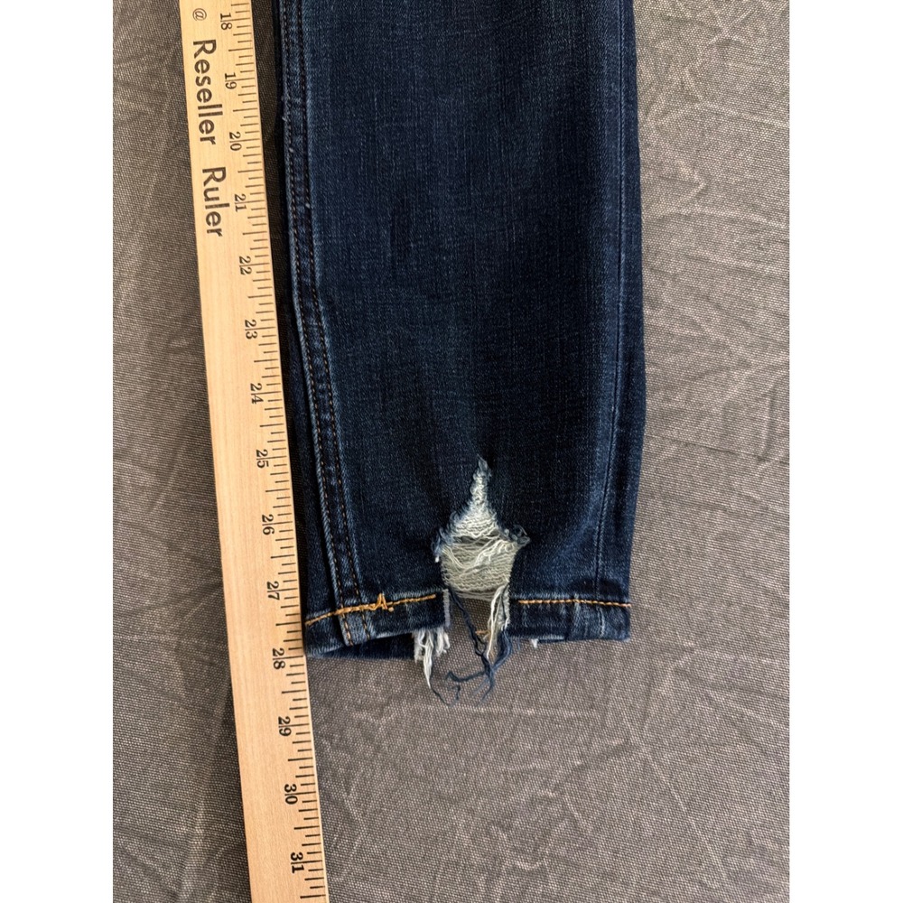 BKE Parker Universal Fit High Rise Ankle Tall Distressed Jeans Dark Wash 31 - Picture 9 of 10